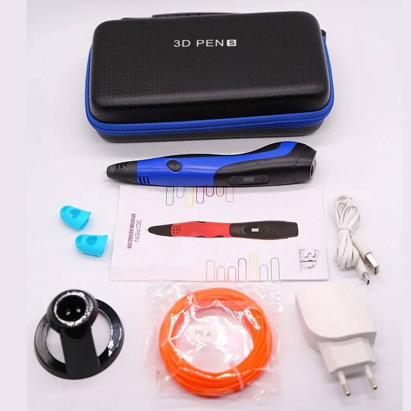 3D Printing Pen 3D Pen 1.75mm ABS/PLA Filament USB Output Low Voltage Security Pencil With Beautiful Case for Birthday Gift, 3d printing pen
