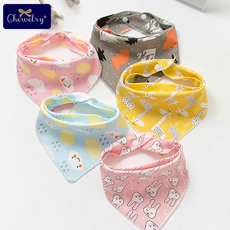 

1PC Baby Cotton Bib Triangle Towel Plus Cashmere Autumn Winter For 0-12 months Newborn Supplies Saliva Towel Baby Feeding Goods