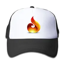 Детская огненная бейсболка для дальнобойщика с регулируемой сеткой для мальчиков и девочек