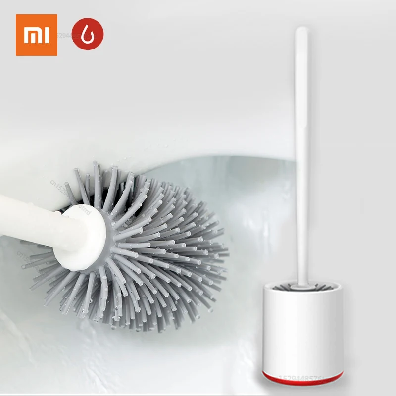 Вертикальный Набор Щеток Для Унитаза Xiaomi Yijie с мягкими клеевыми щетинками и