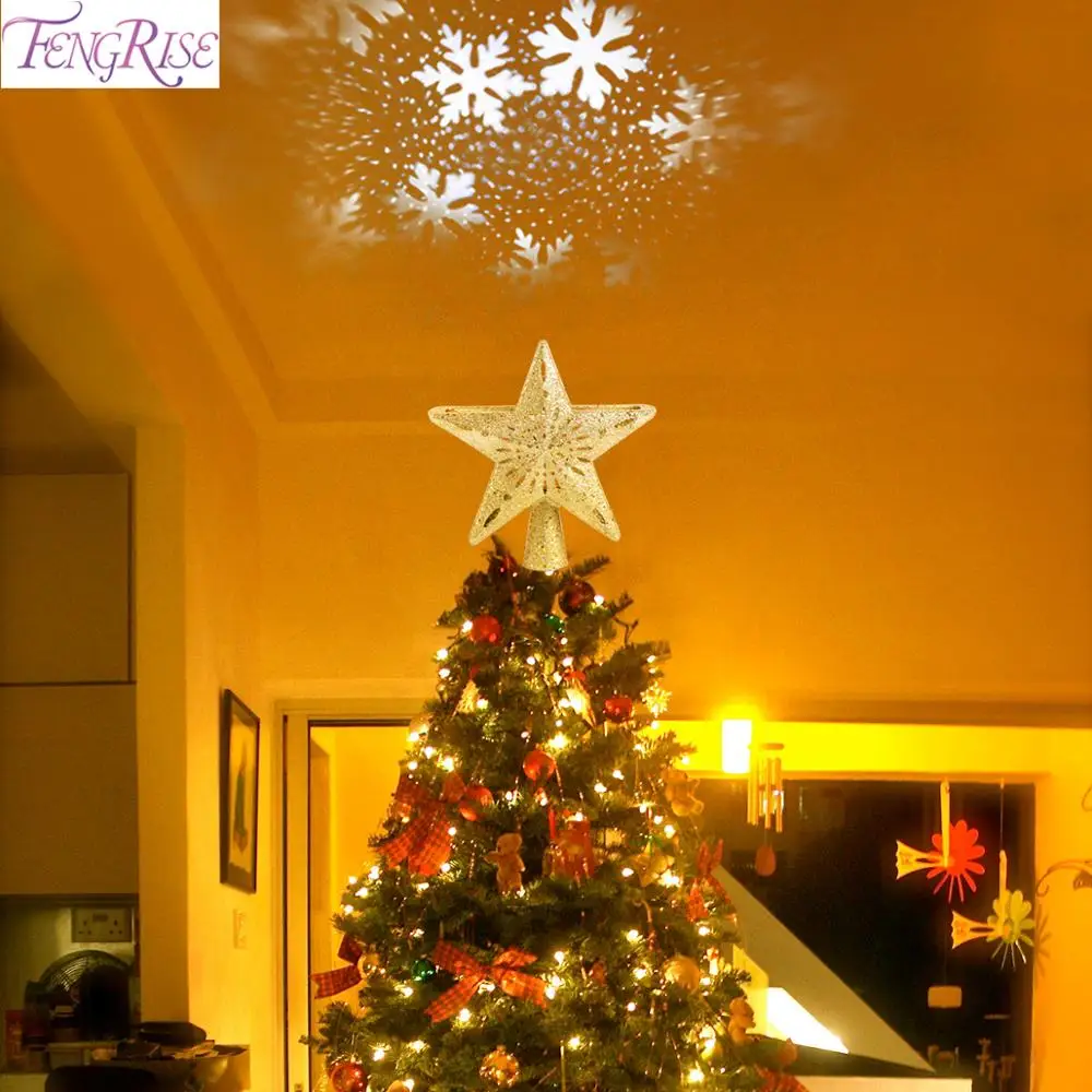 LED Star Tree top For Christmas Tree Ornament Christmas Decoration For Home Cristmas Gifts Natal Noel Happy New Year