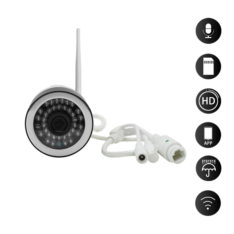 

Waterproof Bullet IP Camera Outdoor 1080P Home Security Camera Wireless CCTV Surveillance Camaras Wifi Kamera Seguridad P5098
