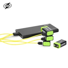 

ZNTER 10pcs 9V 600mAh lithium li-po li-ion rechargeable battery + micro usb cable for charging