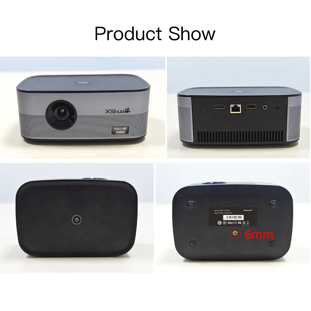 Everycom 1080P Full HD проектор D027 LCOS технология Android WIFI Bluetooth портативная поддержка 4K для