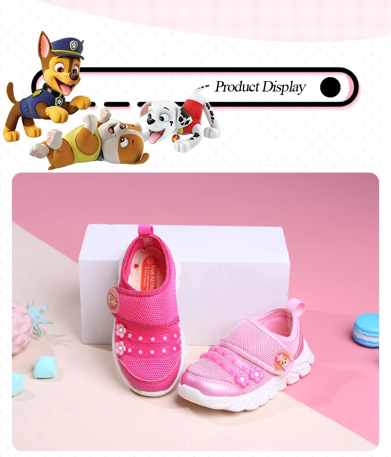 PAW PATRAL/детская обувь для малышей; нескользящие удобные кроссовки для мальчиков и девочек; Повседневная дышащая обувь для детей; размеры 21-30