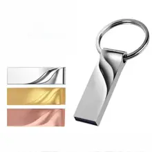 Mini clé USB en métal, support à mémoire de 128 GB, 32GB, 8 GB, 4GB, 16GB, 128 GB, lecteur Flash