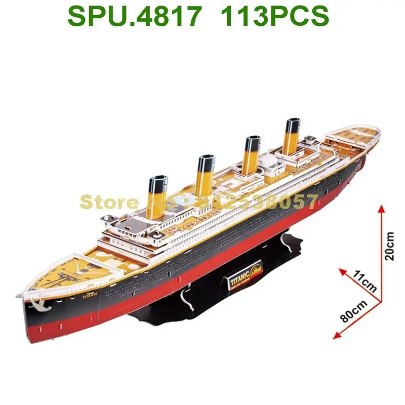 CubicFun 3D Puzzle Titanic Ship T4012h Model Building Kits 