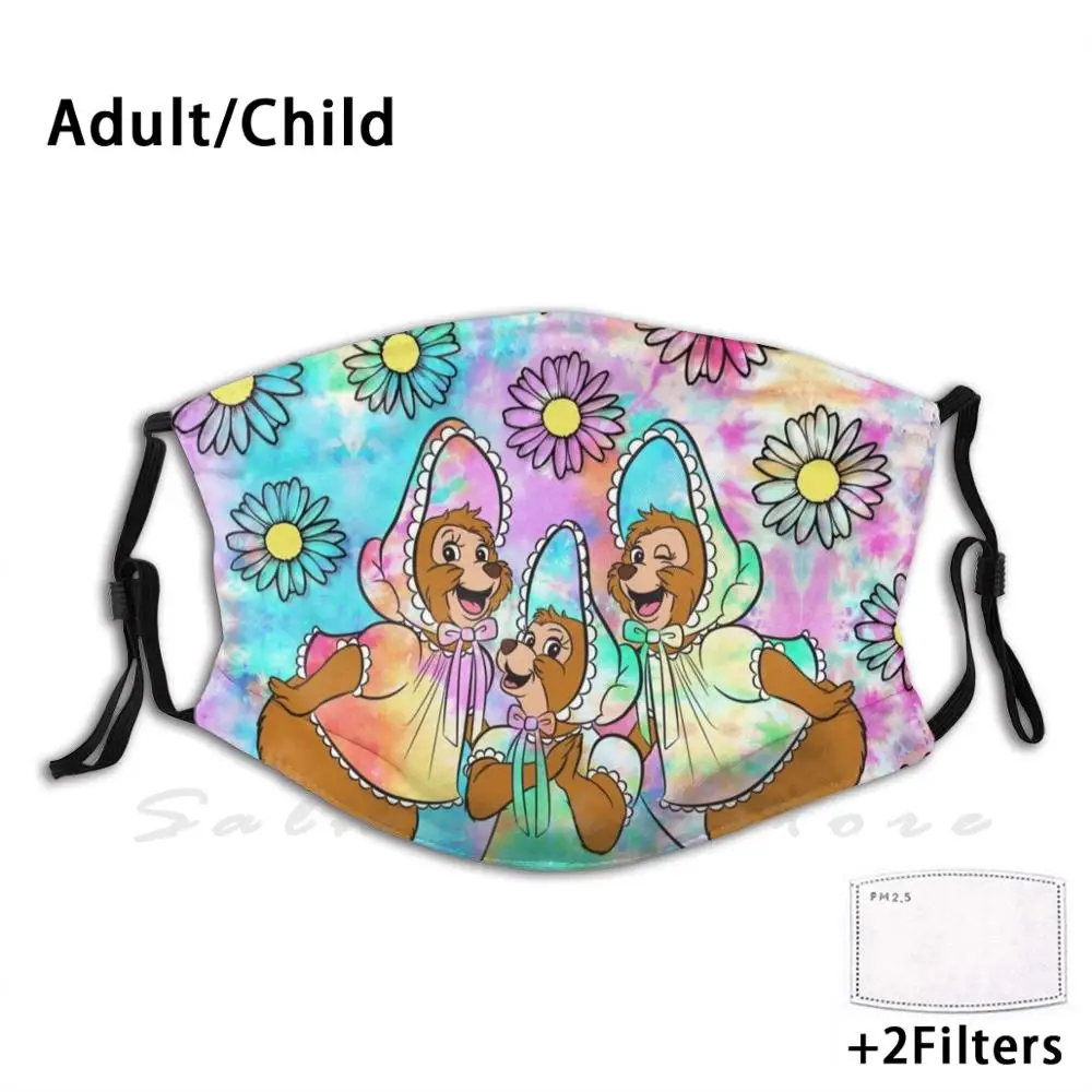 

Tie Dye Sun Bonnets Print Washable Filter Anti Dust Mouth Mask Countrybearjamboree Country Bear Jamboree Country Bear Country