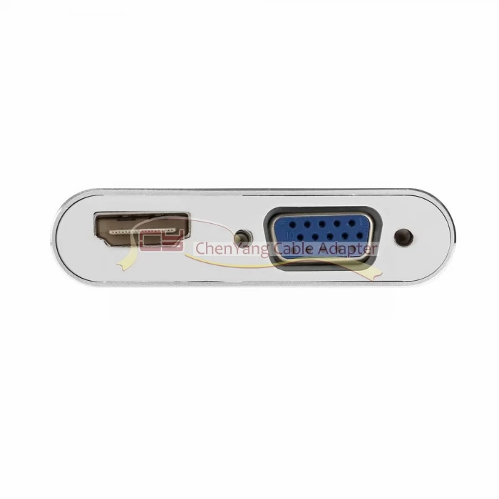 HDMI 4K 30 Гц и VGA 1080p адаптер для ноутбука Macbook Pro монитор HDTV для USB-C USB 3,1 type C
