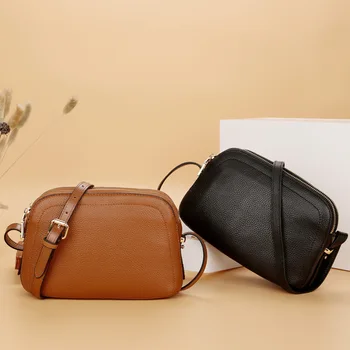 

Leather Messenger Bag WOMEN'S Bag New Style WOMEN'S Messenger Bag Shoulder Bag