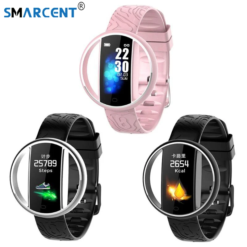 E99S шнурками металла Smart Band спортивные фитнес трекер smartband шагомер сердечного ритма Мониторинг Артериального Давления напоминание о вызове