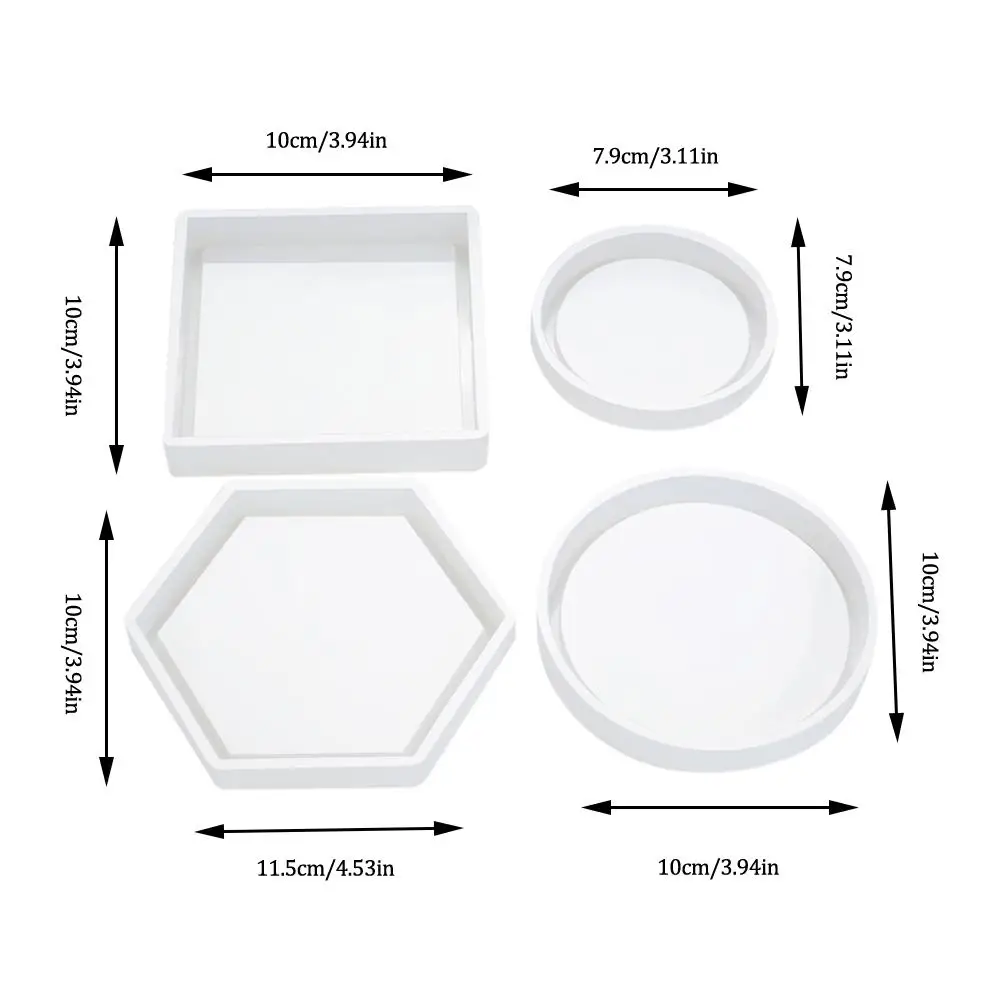 Подстаканник коврик силиконовая форма DIY Хрустальная форма цветочный горшок базовая форма