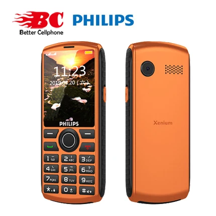 Orange Philips E288 2,4 дюймов 3000 мАч Батарея Одна камера 4 Гб ПЗУ Поддержка карты памяти Dual SIM 4G старый человек клавиатура телефон - Цвет: Orange