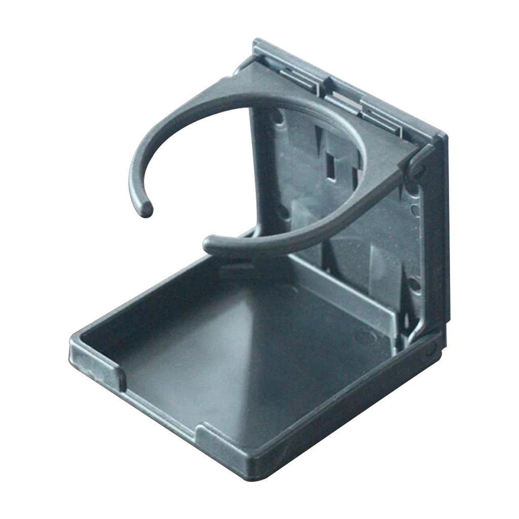 Adjustable Folding Drink Cup Holder F Car Marine Yacht Foosball Table Black