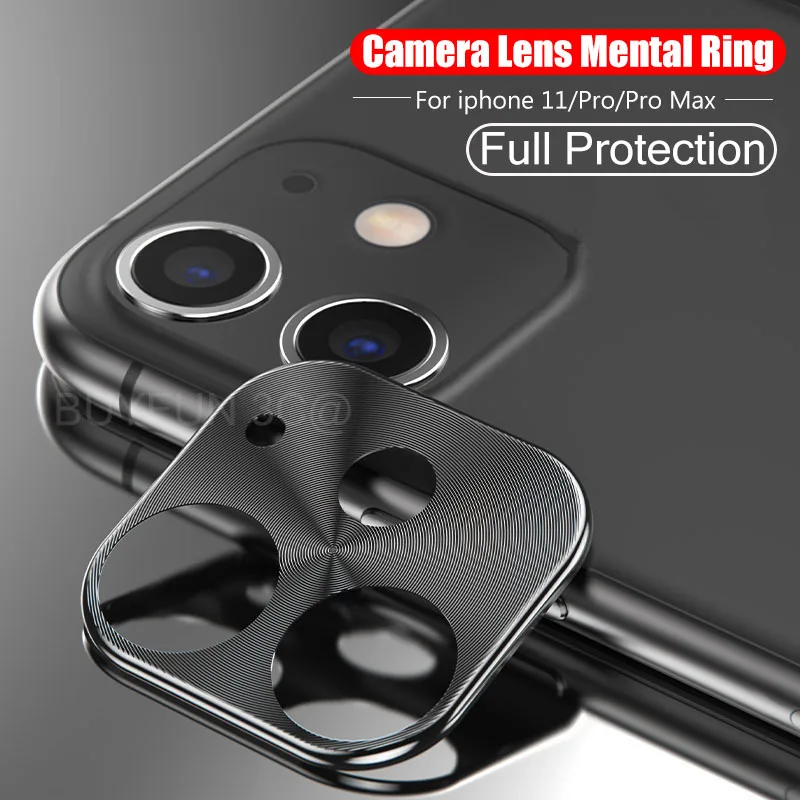 

Luxury Camera Lens Protector Ring Plating Aluminum For iPhone 11 Pro Max Camera Lens Protection Ring Case on For iPhone 11 11Pro