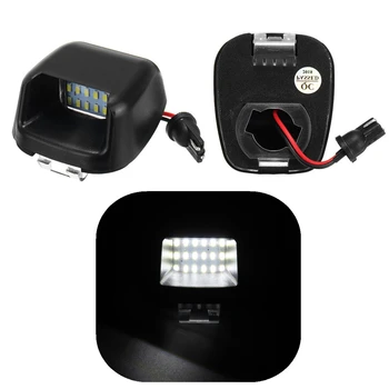 

2Pcs White 18 SMD LED Car Number License Plate Lights Lamps For Nissan Navara D40 Frontier Armada Titan Xterra Suzuki Equator