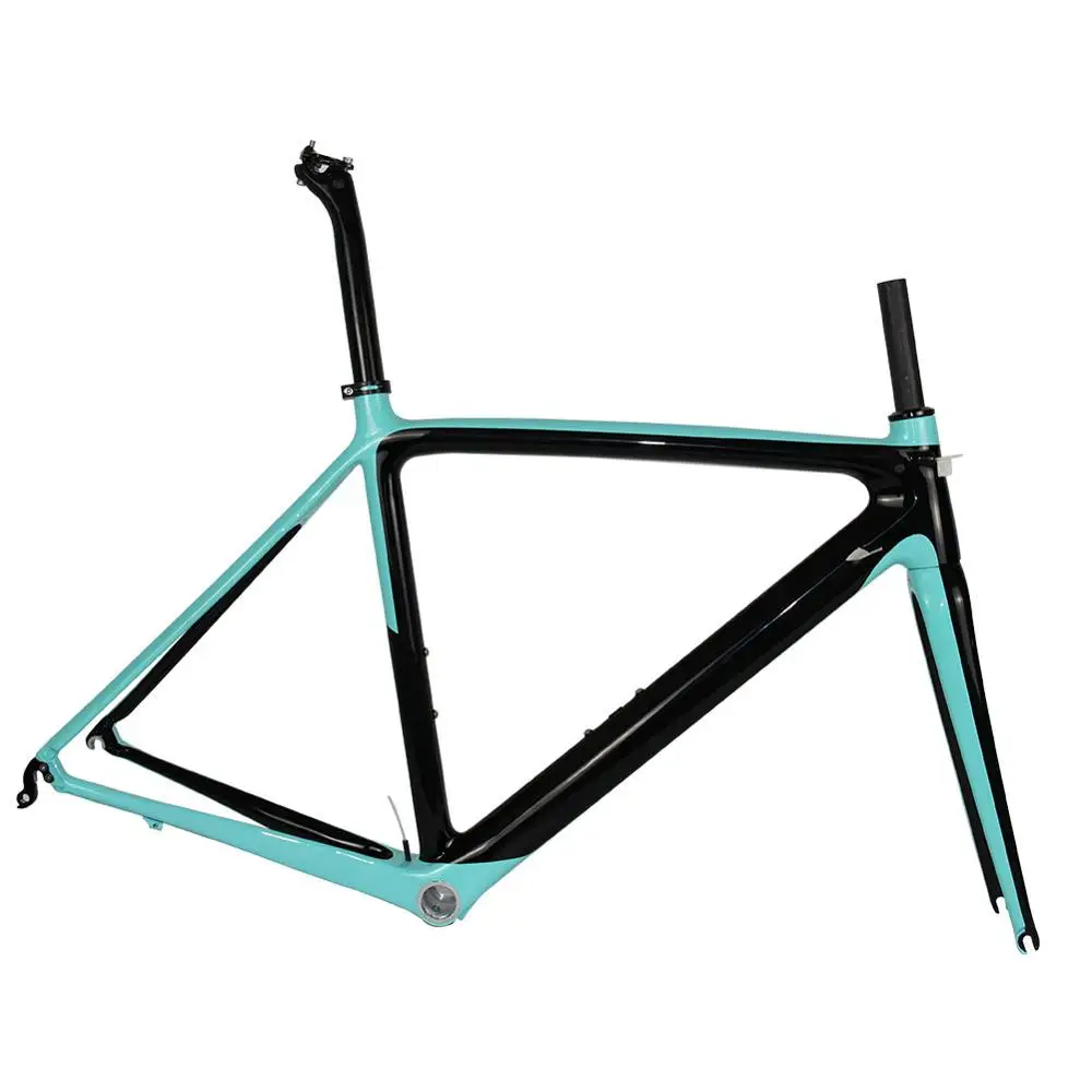 Celeste Color Spcycle 700C шоссейный углеродный руль велосипеда BSA гоночный дорожный руль для велосипеда, углеродный рама вилка стойка сиденья Размеры 50/53/55 см Гарантия 2 года - Цвет: Celeste Color