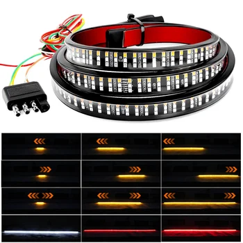 

DERI 48 60inch Car LED Strip Light Tailgate Light Bar Pickup Trailer Taillight Turn Signal Lights Reverse Brake Lights DC 12V