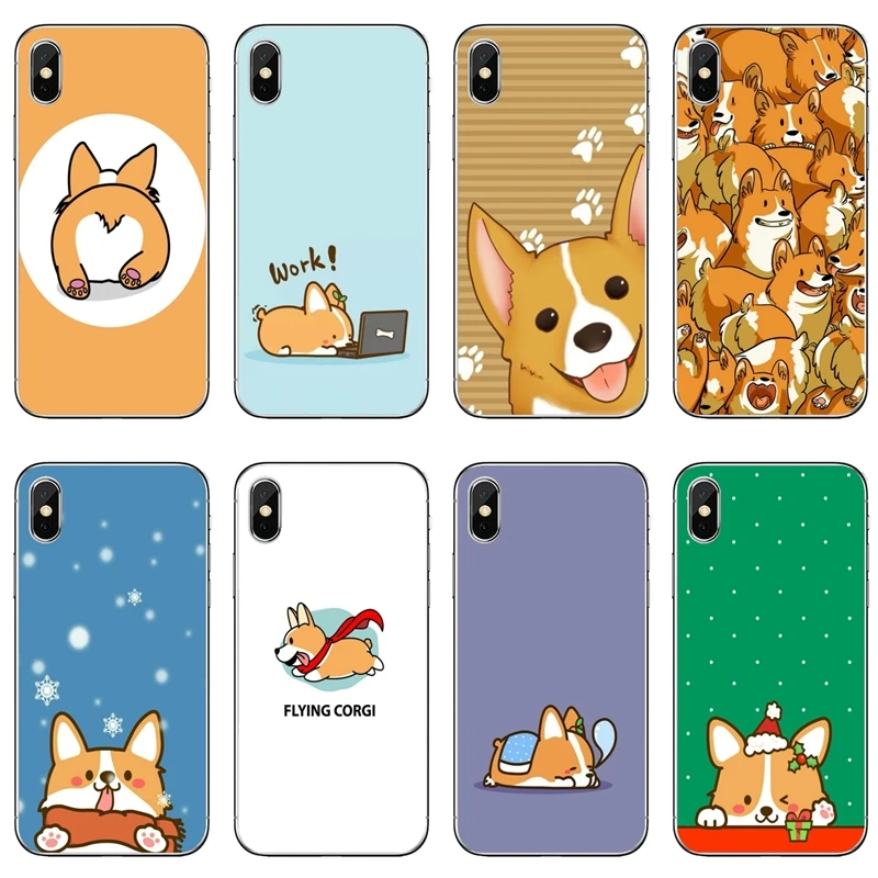 cartoon Cute Corgi Dog Accessories phone Case For Xiaomi Redmi Note 8 7 6 5A 4 Pro 7A K20 6A 4A 4X 5 Plus S2 | Мобильные телефоны и