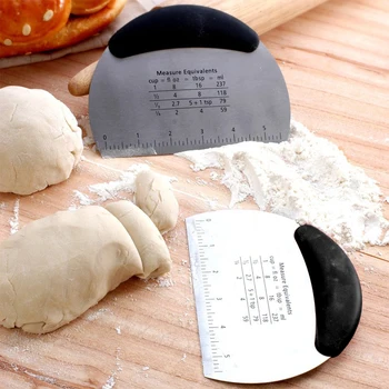 

New Dough Scrapers Cream Smooth Cake Spatula Baking Scraper Multipurpose Kitchen Scrapers for Pizza Dough Pastry Cake Band scale