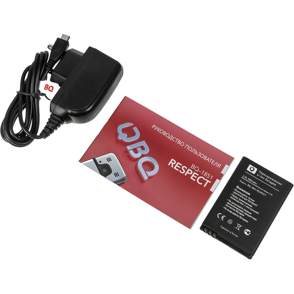 Мобильный телефон BQ Respect 1851 32Mb черный 2Sim 1.77" TN 128x160 0.08Mpix