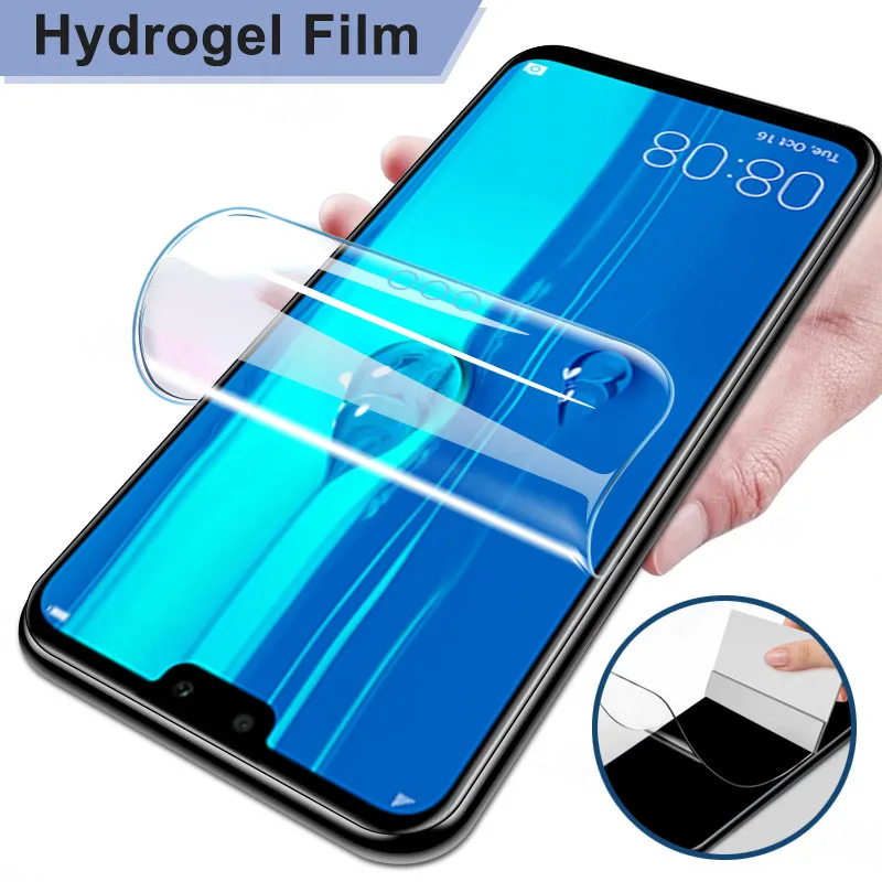 phone screen guard 2Pcs Hydrogel Film For Huawei Y7 Y6 Y5 Y9 Prime 2018 2019 Screen Protector For Huawei Y7 Y6 Y5 Pro 2019 Y9A Y8S Y8P Y7S Y6P Film glass cover mobile