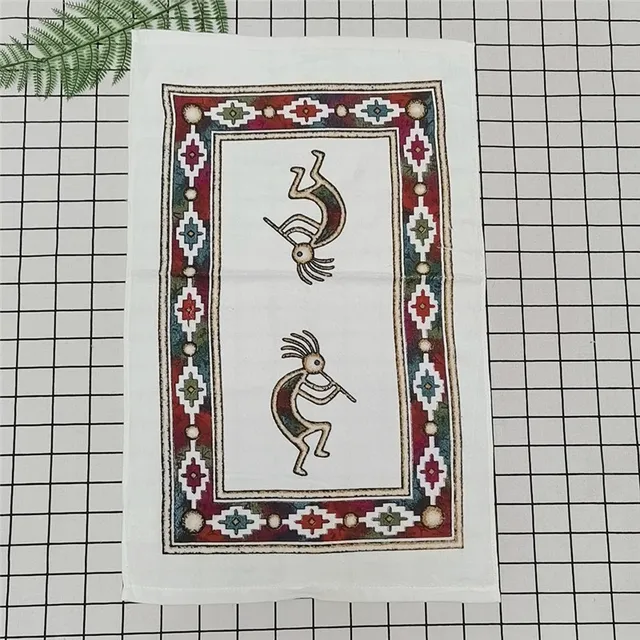 1Pc 41x64cm Cotton Tea Towel Dish Cleaning Cloth Colorful Printed Napkins Cooking Tools Kitchen Towels Style 9