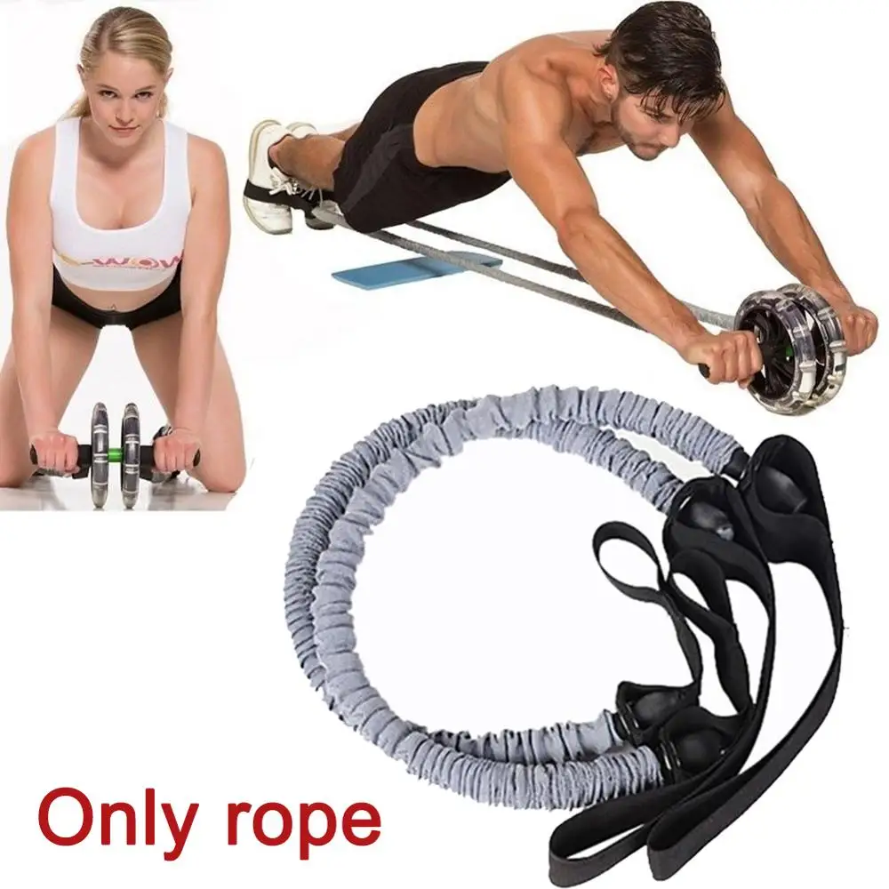 Resistance Ab Roller Wheel Pull Rope Waist Abdominal Slimming Fitness Equipment 