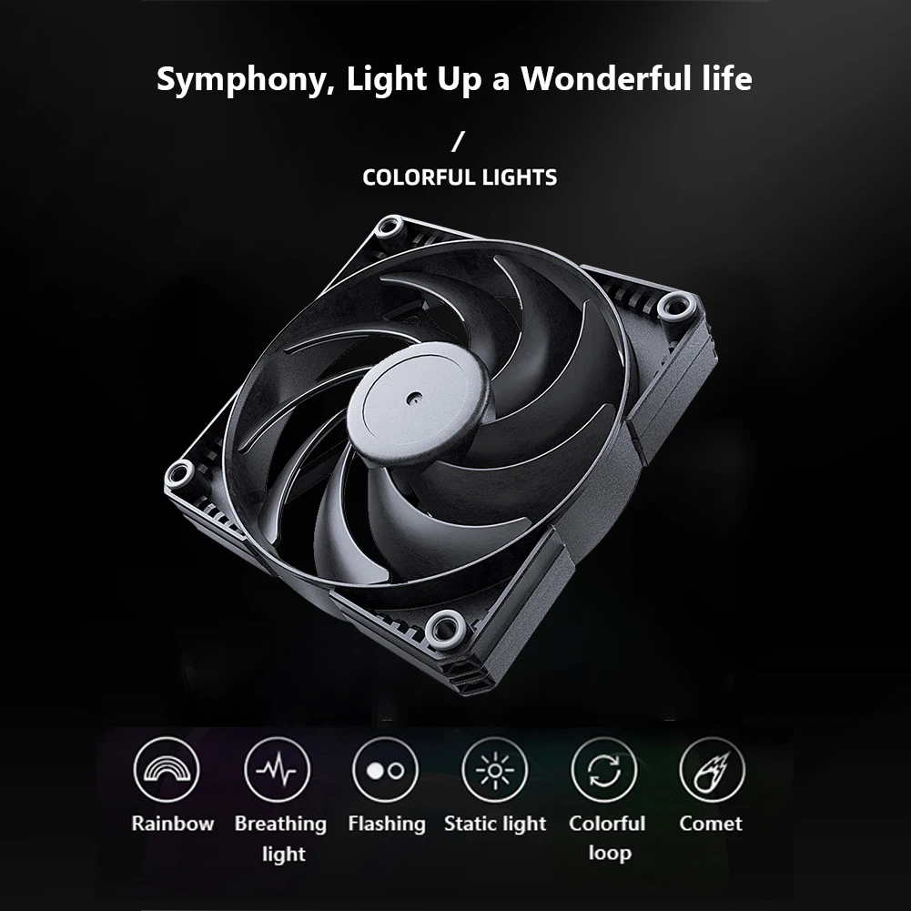 Phanteks 120 mm 140 mm Case do pc fã 4-pin Pwm Ventilador de Refrigeração Silencioso com Rolamento Hidráulico para Chassi Radiador Cpu Cooler Desktop - Imagem 4