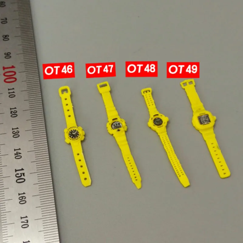 1:6 스케일 디지털 기계식 시계 전자 시계 모델 12인치 남성용 가동식 모델 인형 액세서리에 적합