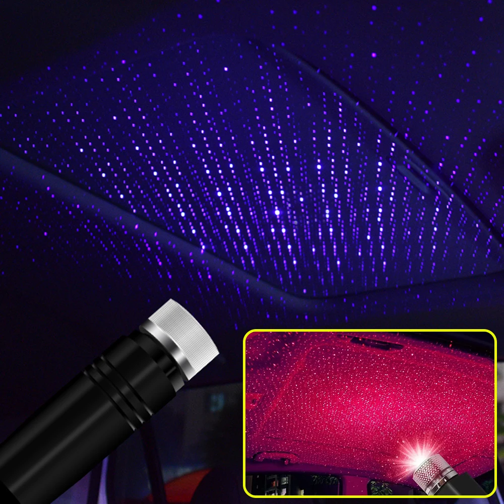 Blue Red LED Car Roof Lights Projector Decorative Lamp for Fiat Panda Bravo Punto Linea Croma 500 595 skoda octavia a5 fabia | Автомобили