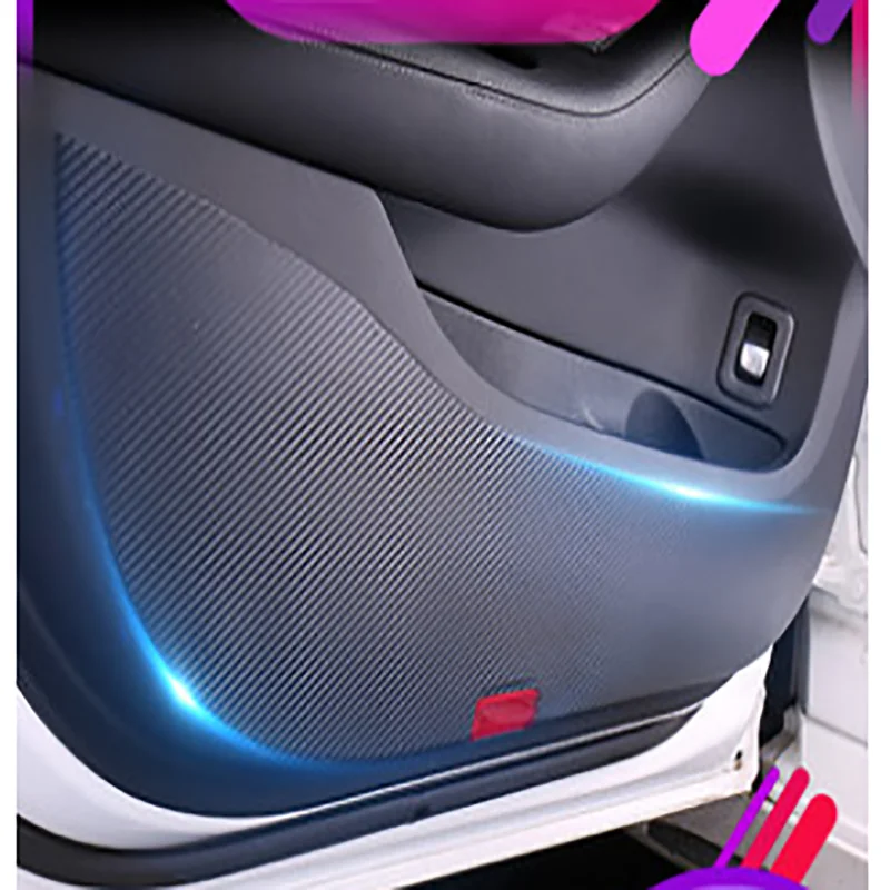 

For Toyota Vios Vios FS Car Door Side Pad Film Anti-Kick Anti-Dirty Protection Cover Universal Carbon Fiber High Quality Sticker