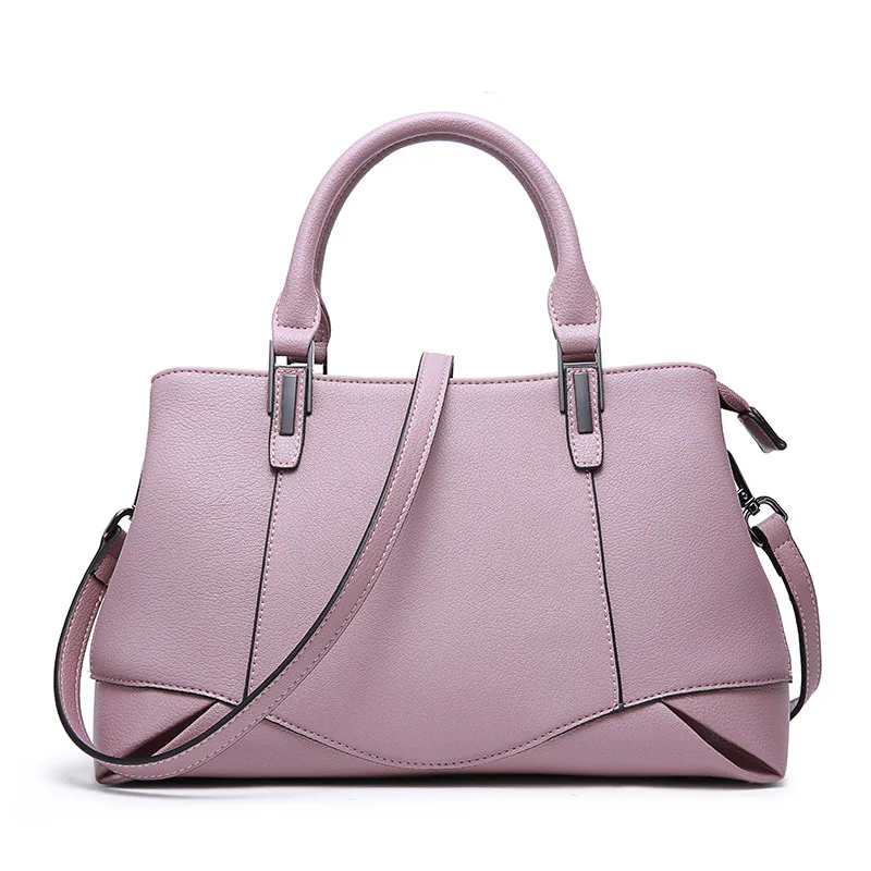 

Newest Summer Genuine Leather Shoulder Bag For Women Brands Designer Ladies Large Capacity Handbags Female Casual Tote Bags Pink