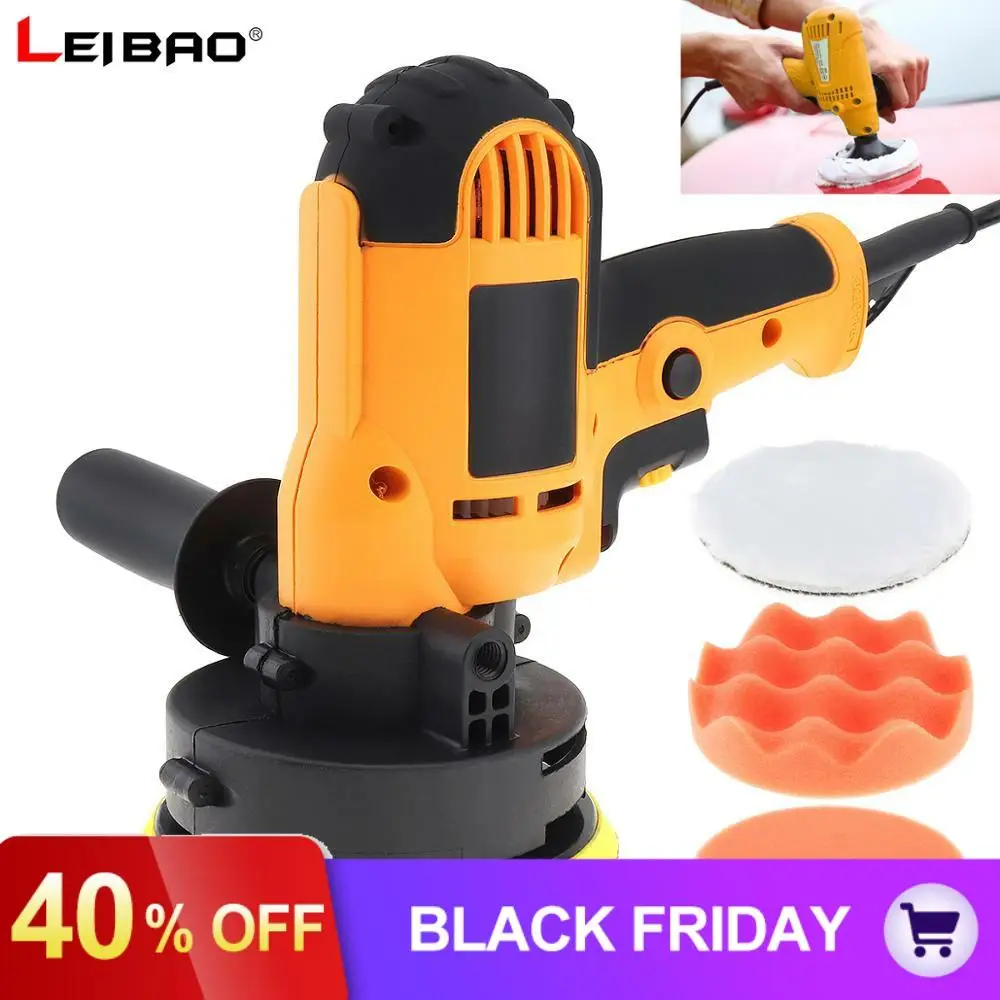 220V 700W Car Electric Polisher Waxing Machine Floor Scratch Repair Sealing Glaze Machine with Sanding Disc for Home Vehicles
