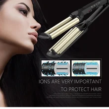 Профессиональные щипцы для завивки волос, керамическая Тройная бочка, стайлер для волос, инструменты для укладки волос, щипцы для завивки волос, электрические щипцы для завивки волос