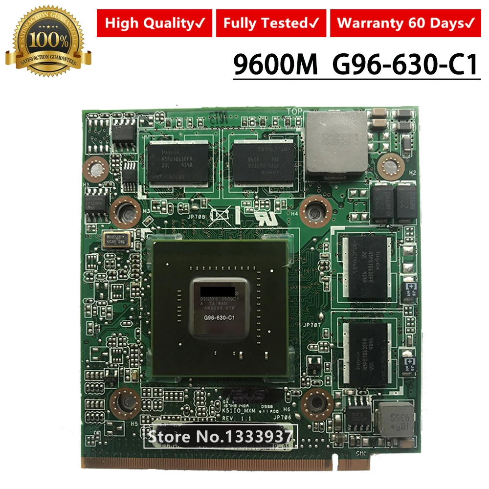 9600 м GT G96-630-C1 MXMII DDR2 512MB видеографические карты для Acer 6935G 8930G 5930G 6930G 4735ZG 4730G 4930 6593