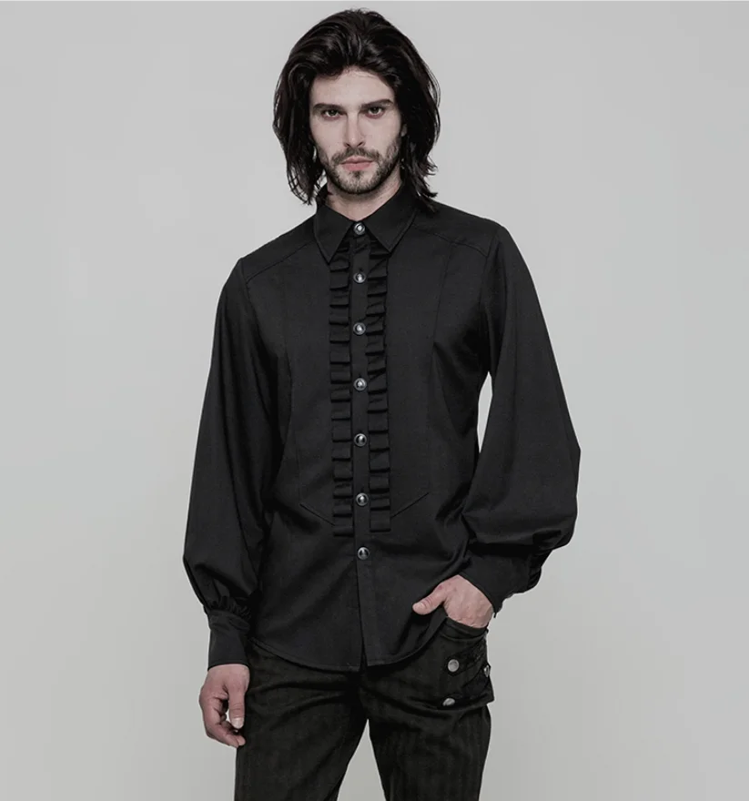 S-6XL! новая мужская одежда GD Hair Stylist модная военная форма панк готика рубашка с длинным рукавом костюмы для певцов больших размеров