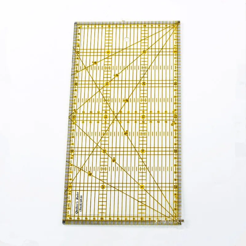 

2 Pcs Patchwork Ruler Quilting Tools High Grade Acrylic Material Transparent Ruler Scale School Supplie