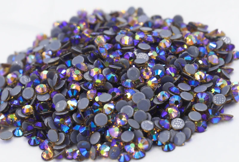 

Стразы Lt.C.Topaz AB SS6 ~ SS30 стразы горячей фиксации s железные на плоской задней стороне стеклянные стразы для дизайна ногтей кристалл AB DIY украшения