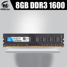 Veineda 2 GB 4 GB 8 GB DDR3 หน่วยความจำ RAM โมดูลคอมพิวเตอร์เดสก์ท็อปหน่วยความจำ RAM 1066 1333 1600MHZ 240pin สำหรับ AMD Intel(China)
