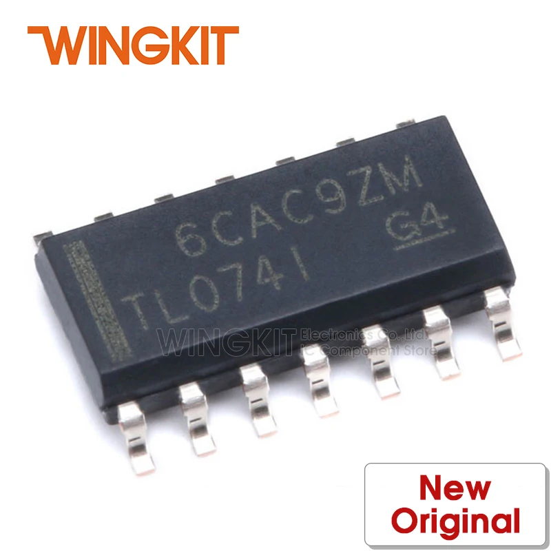 5 шт. TL074IDR SOIC14 TL074ID TL074 TL07 / TL074I SOIC-14 Quad низкий уровень шума JFET-вход общего назначения