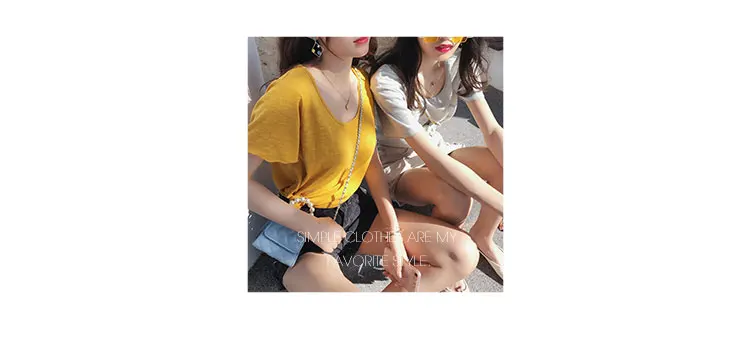 Mishow, одноцветная футболка в Корейском стиле, женская тонкая футболка, топ, Женская свободная летняя базовая одежда, мягкие хлопковые футболки MX19B3348