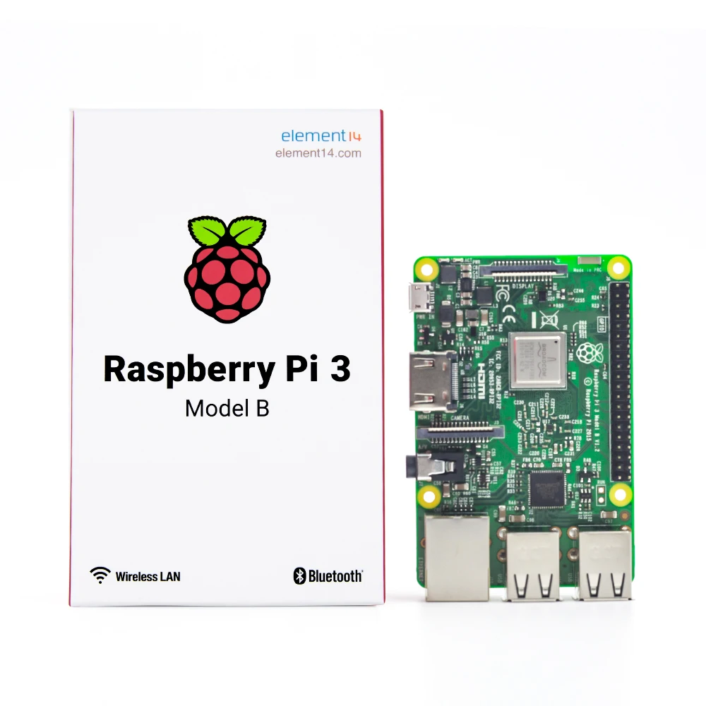 

Original Raspberry Pi 3 Model B + Raspberry Pi Raspberry Pi3 B Plus 1.4GHz quad-core 64 bit With WiFi & Bluetooth element 14 E14