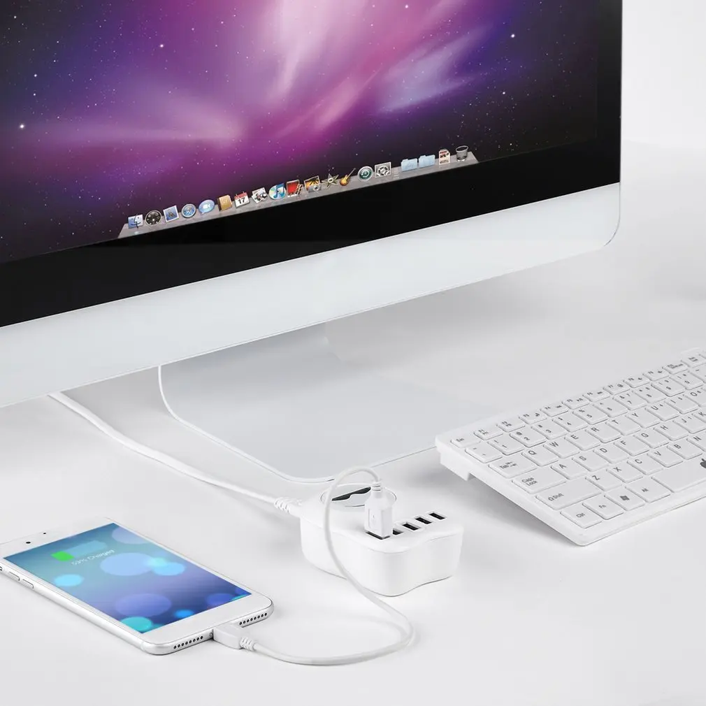 Многопортовое 5USB зарядное устройство для мобильного телефона 3.1A электрическая розетка Умная автоматическая с соответствующим зарядным устройством адаптер для iPhone