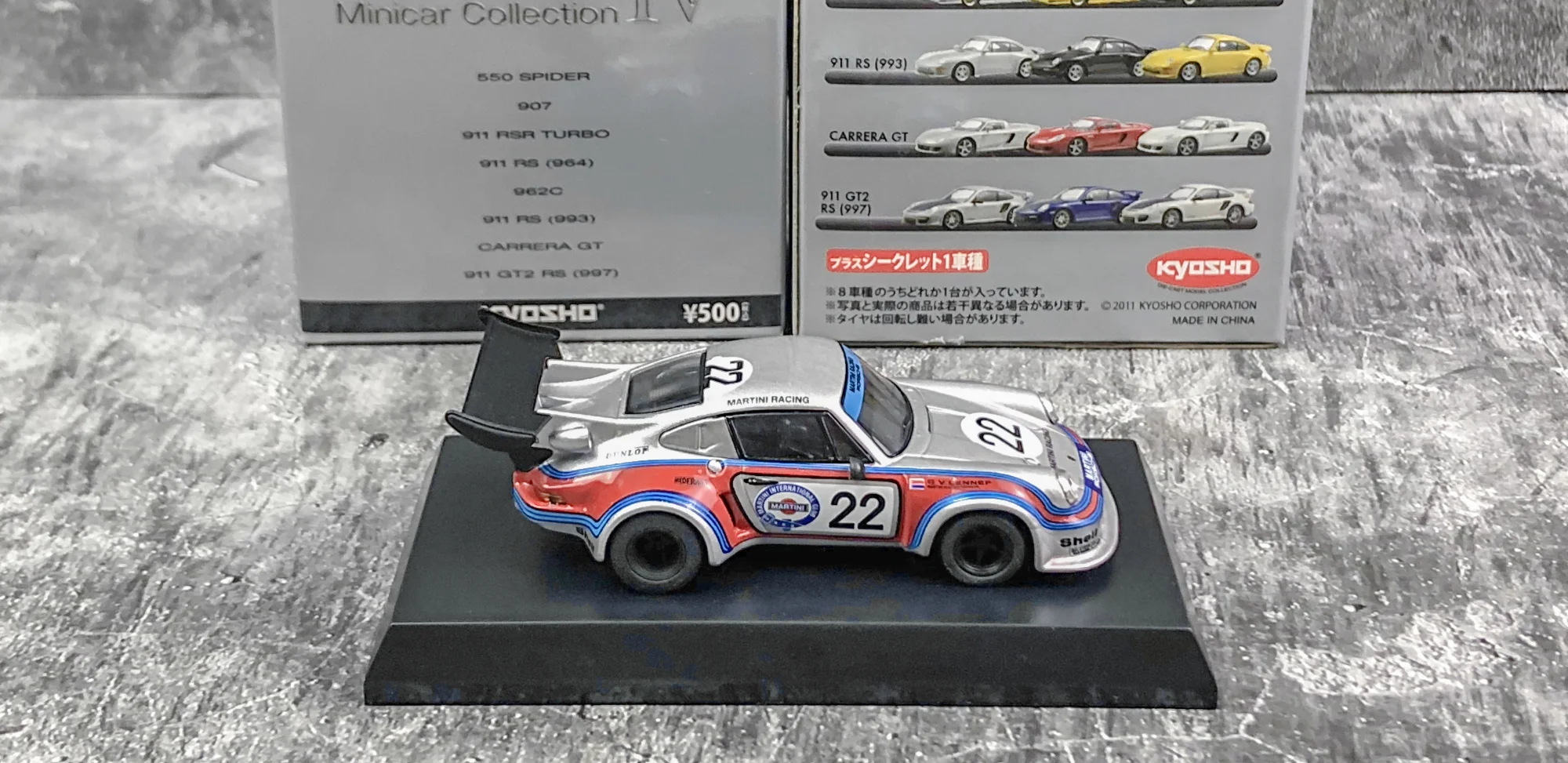 Kyosho 1/64 Porsche Collection 4 911 RSR Turbo No.22 Martini Racing 
