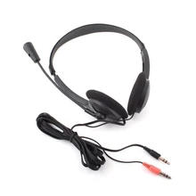 جديد السلكية سماعة رأس بمايكروفون سماعات باس HiFi الصوت الموسيقى ستيريو سماعة ل ألعاب الكمبيوتر PC 3.5 مللي متر سماعة الألعاب(China)