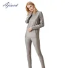 Genuine radiation-poof women's long underwear set 5g communication, monitoring room EMF shielding 100% silver fiber underwear ► Photo 1/5