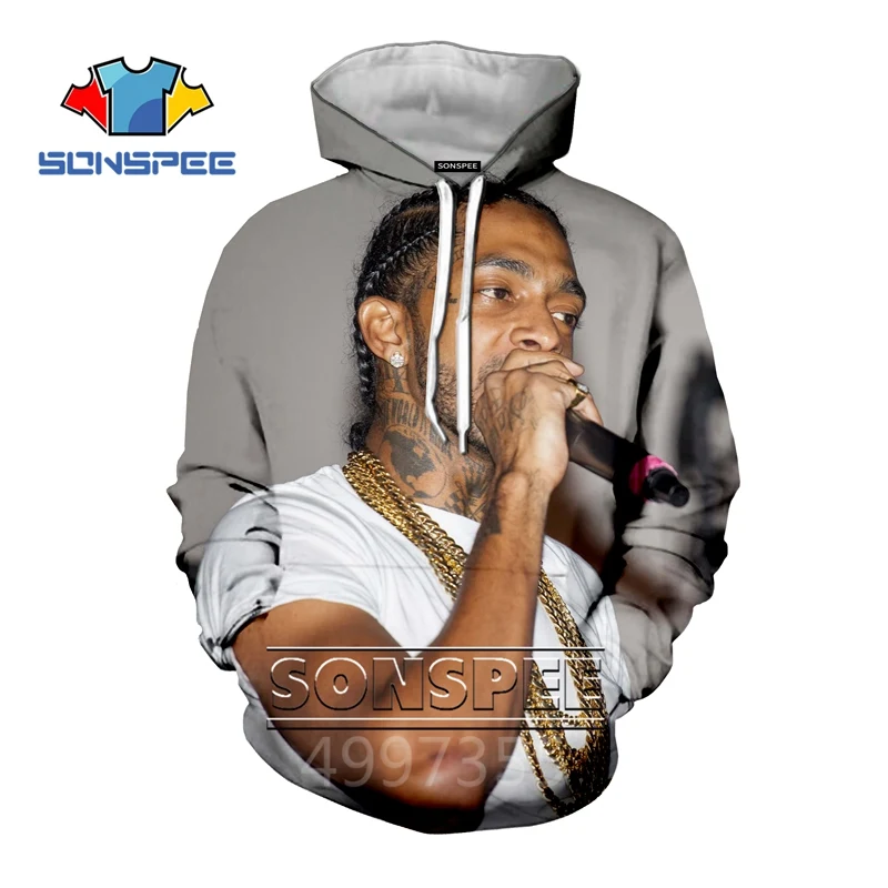 SONSPEE/Новая толстовка с 3D принтом Nipsey hussle Rapper детские толстовки уличная толстовка для мальчиков и девочек-подростков Пуловер детский топ C127