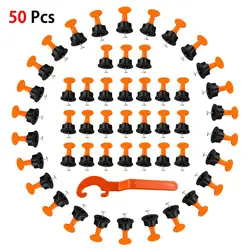 Cales de niveau 50, entretoises de carreaux pour mur de sol, système de nivellement de carreaux, niveleur, localisateur, entretoises, pince d'équilibre, alignement des carreaux 