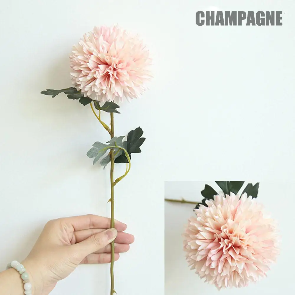 1pcs Simulation Road Cited Dandelion Flower Ball Artifical Dandelion Bouquets Elegant Romantic Photo Props Festive Fake Flower